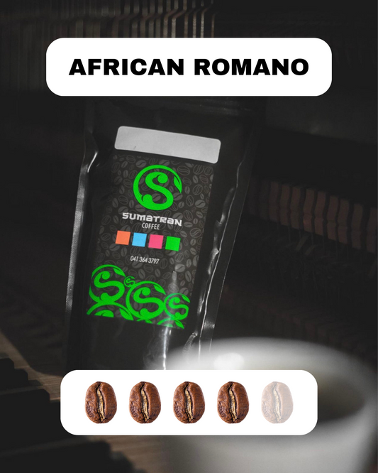 African Romano Coffee Blend Bag